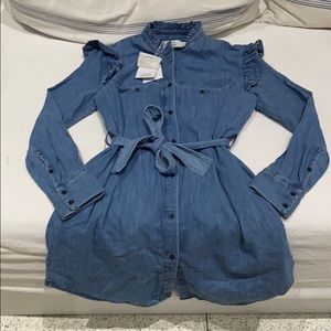 Paris Atelier Chambray Dress, Size 12